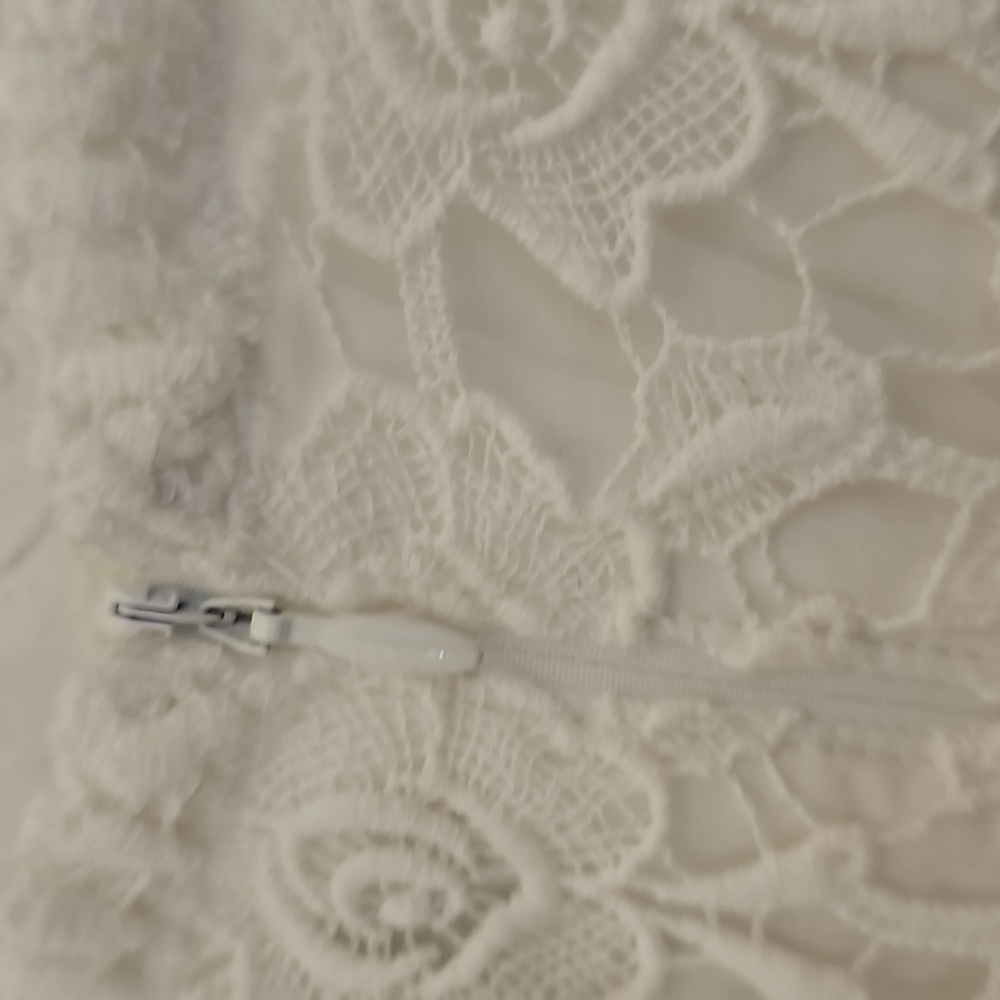 WHBM Elegant White Lace Dress - Picture 14 of 16